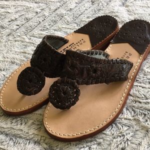 Brown Jack Rogers Palm Beach Sandals